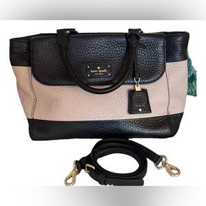 Kate Spade Arbour Hill Charline Black Pink Leather Crossbody WKRU4525 $329 MSRP